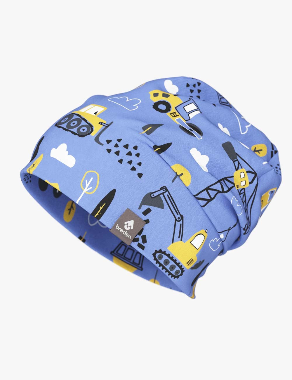 Cotton Beanie Hat With Folds DARGO - Construction