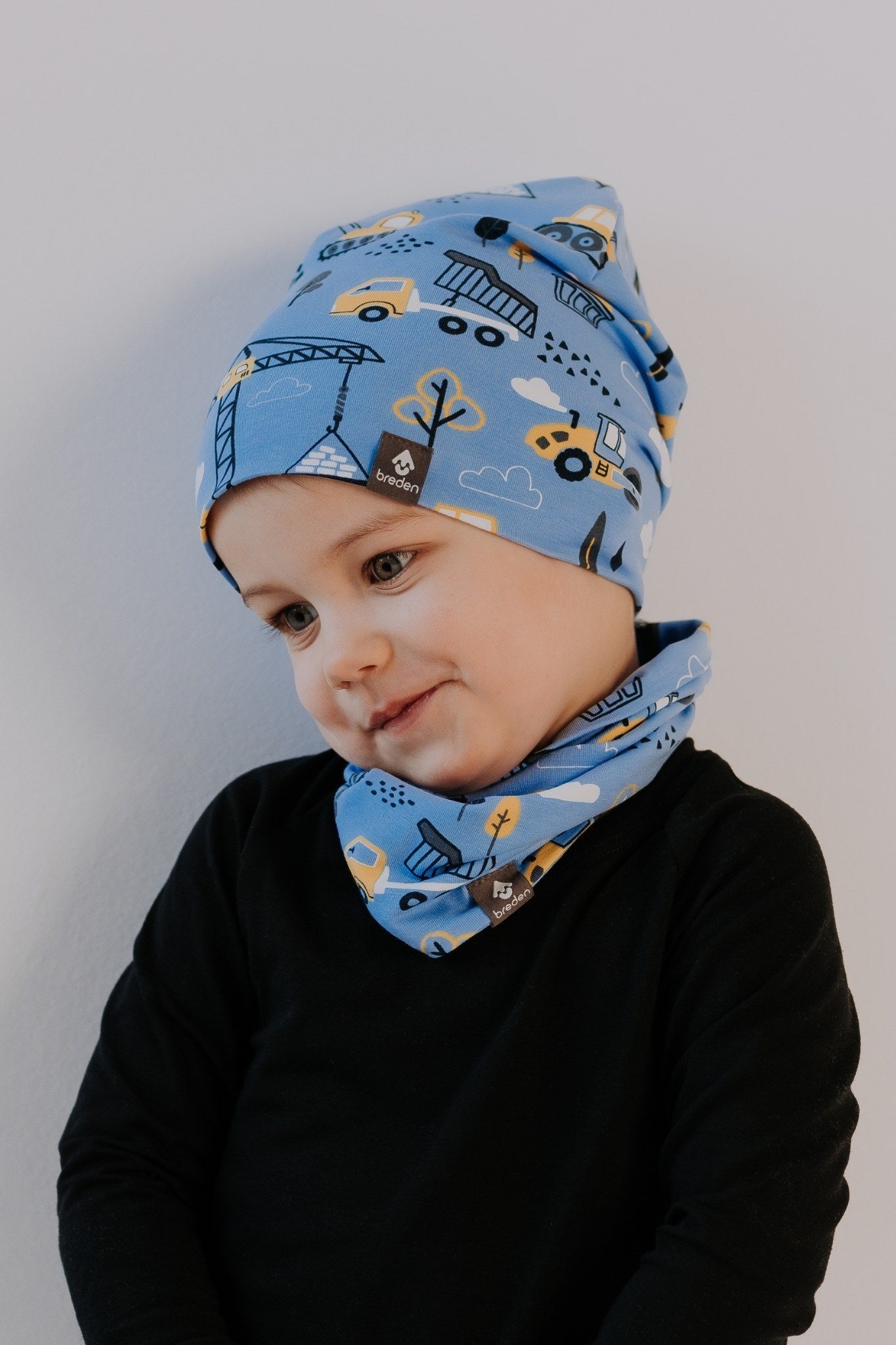 Cotton Beanie Hat With Folds DARGO - Construction