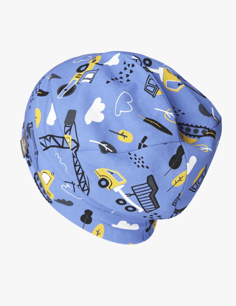 Cotton Beanie Hat With Folds DARGO - Construction