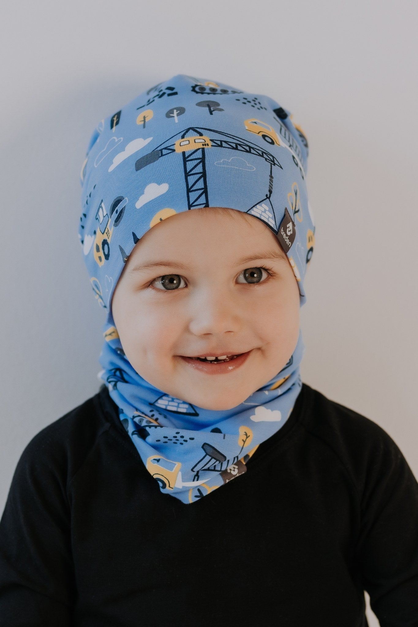 Cotton Beanie Hat With Folds DARGO - Construction