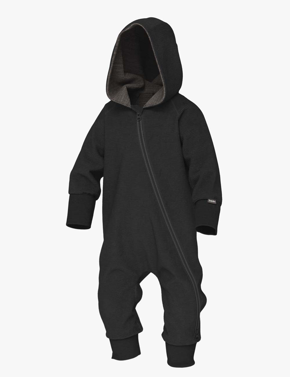 Merino wool baby romper MAJOR - Ottoman Stripes