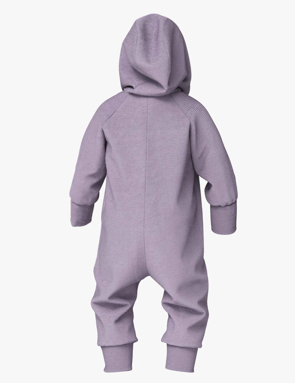 Merino wool baby romper MAJOR - Ottoman Stripes