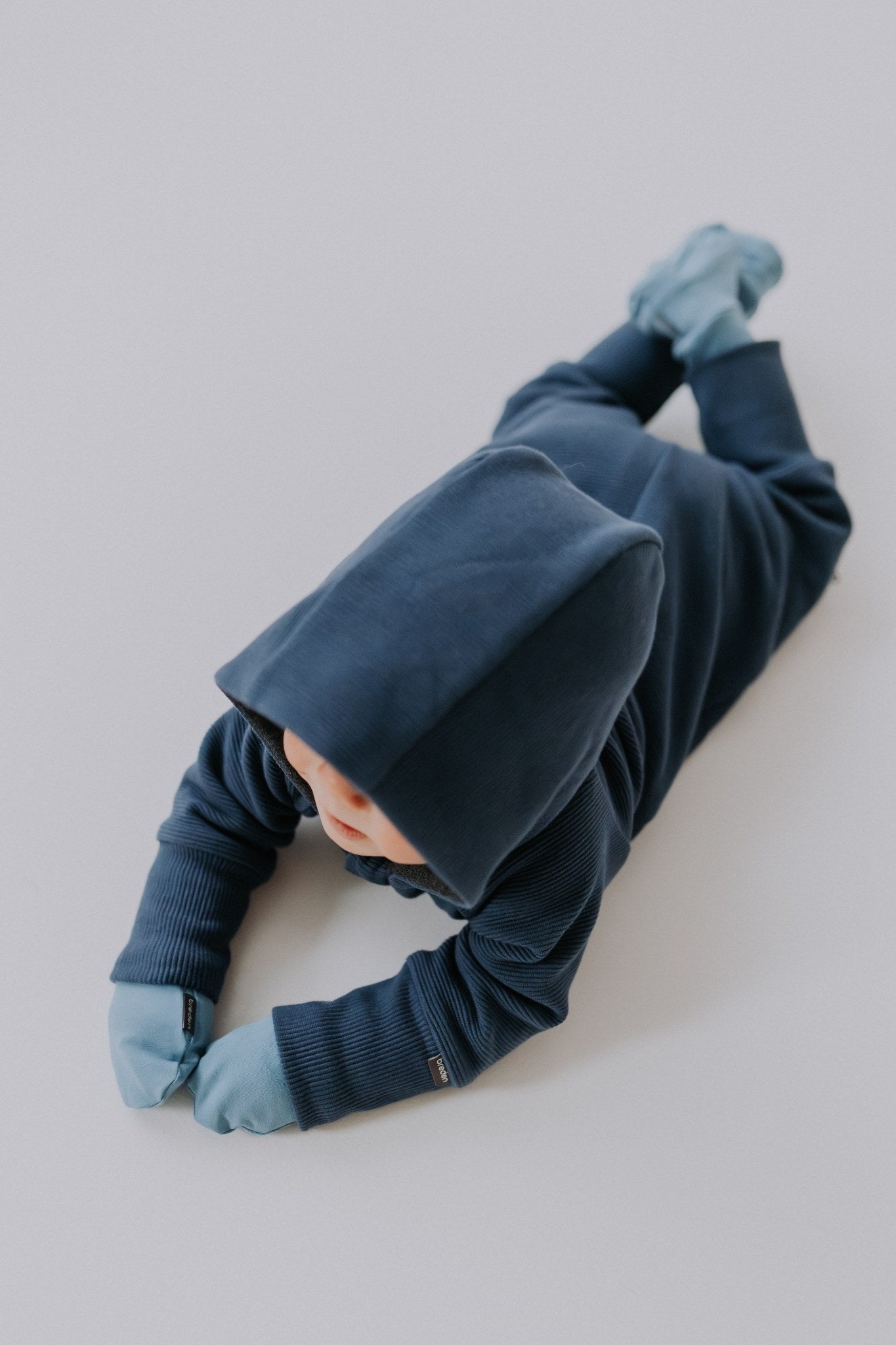 Merino wool baby romper MAJOR - Ottoman Stripes