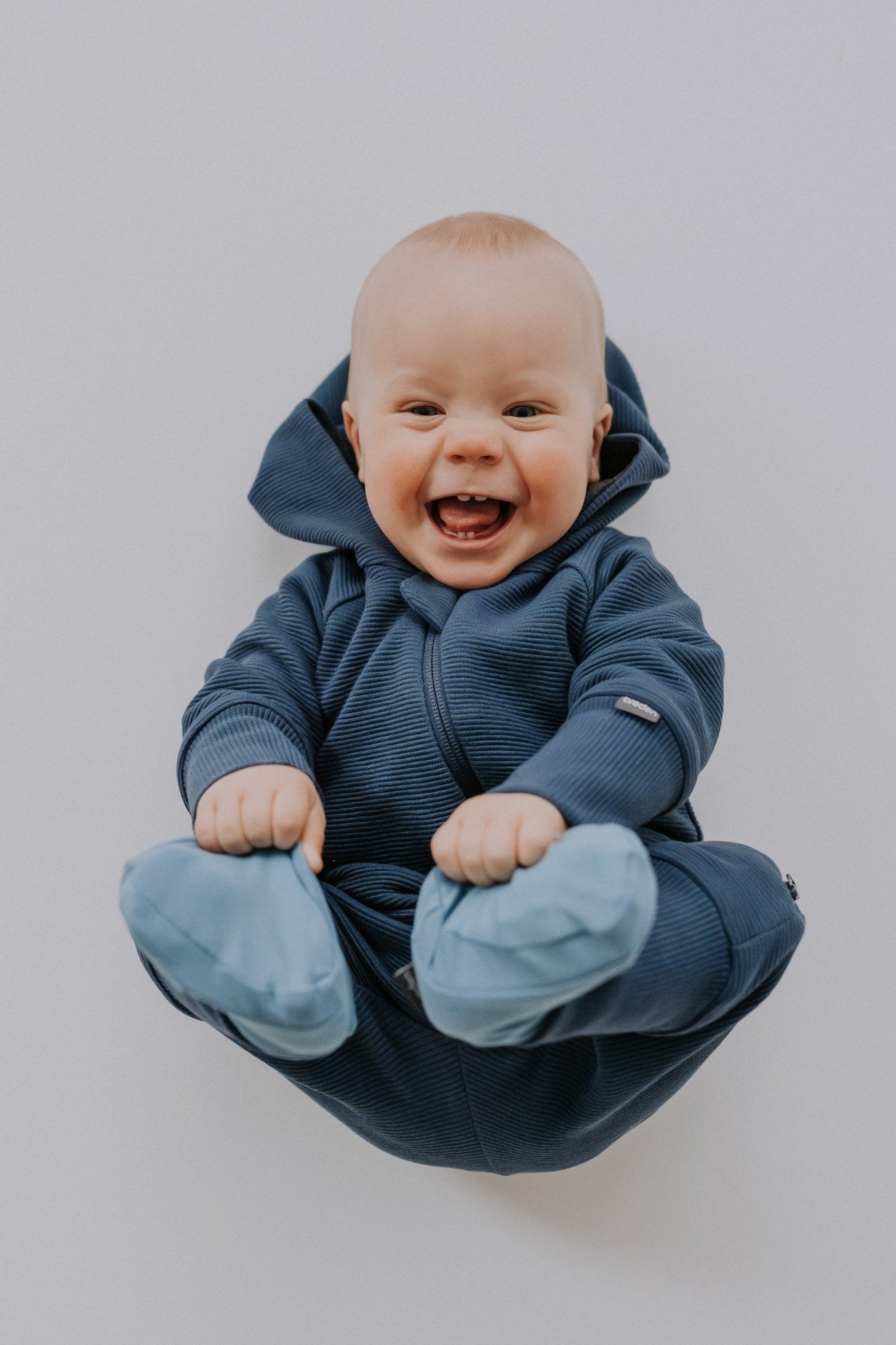 Merino wool baby romper MAJOR - Ottoman Stripes