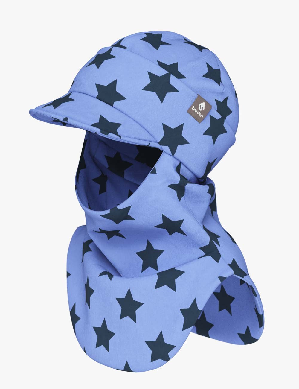 Peaked Spring-Fall Balaclava For Kids BENT - Stars
