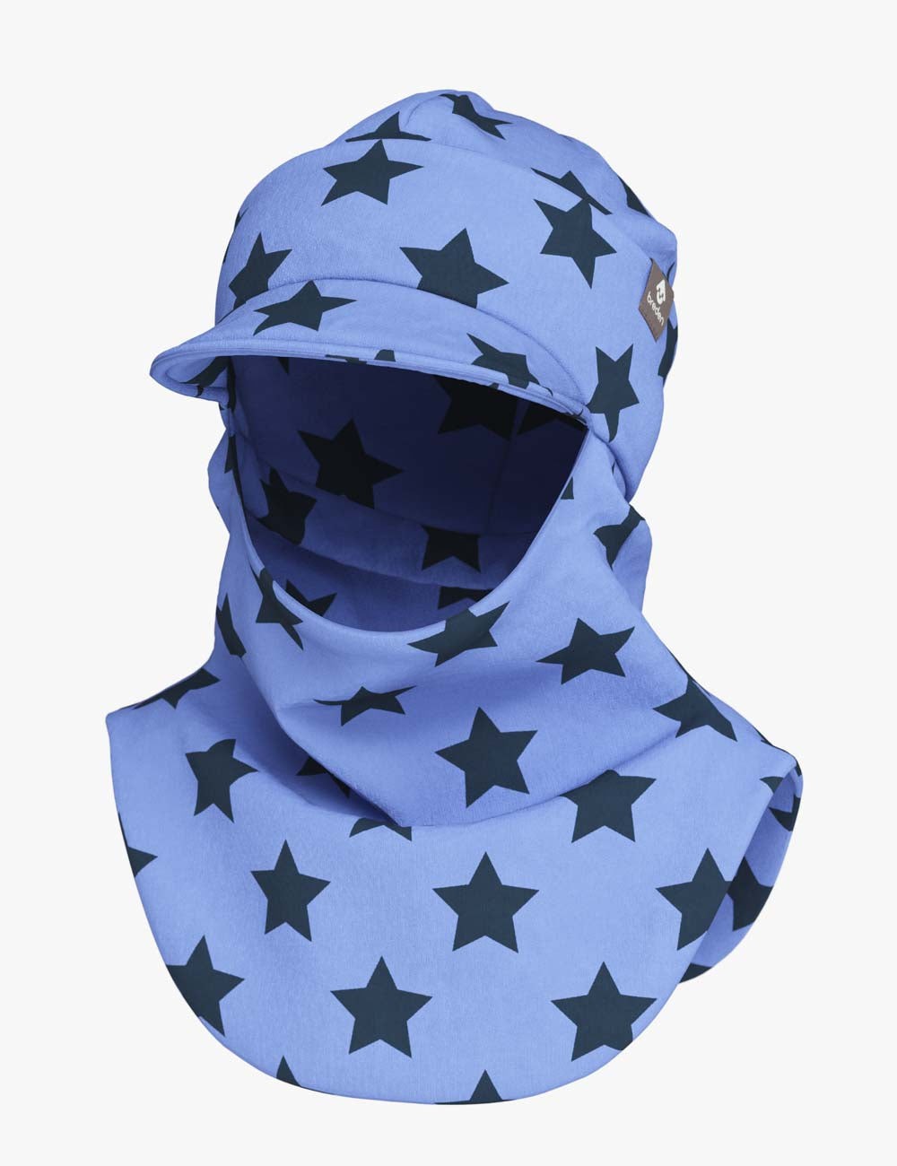 Peaked Spring-Fall Balaclava For Kids BENT - Stars