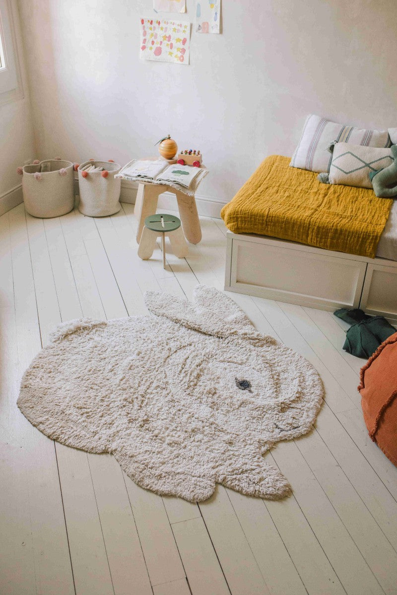 Washable Rug Bunny, 130 x 135 cm