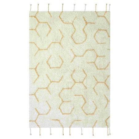 Washable Play Rug Pollination with 4 Handmade Textile Accessories, 90 x 130 cm