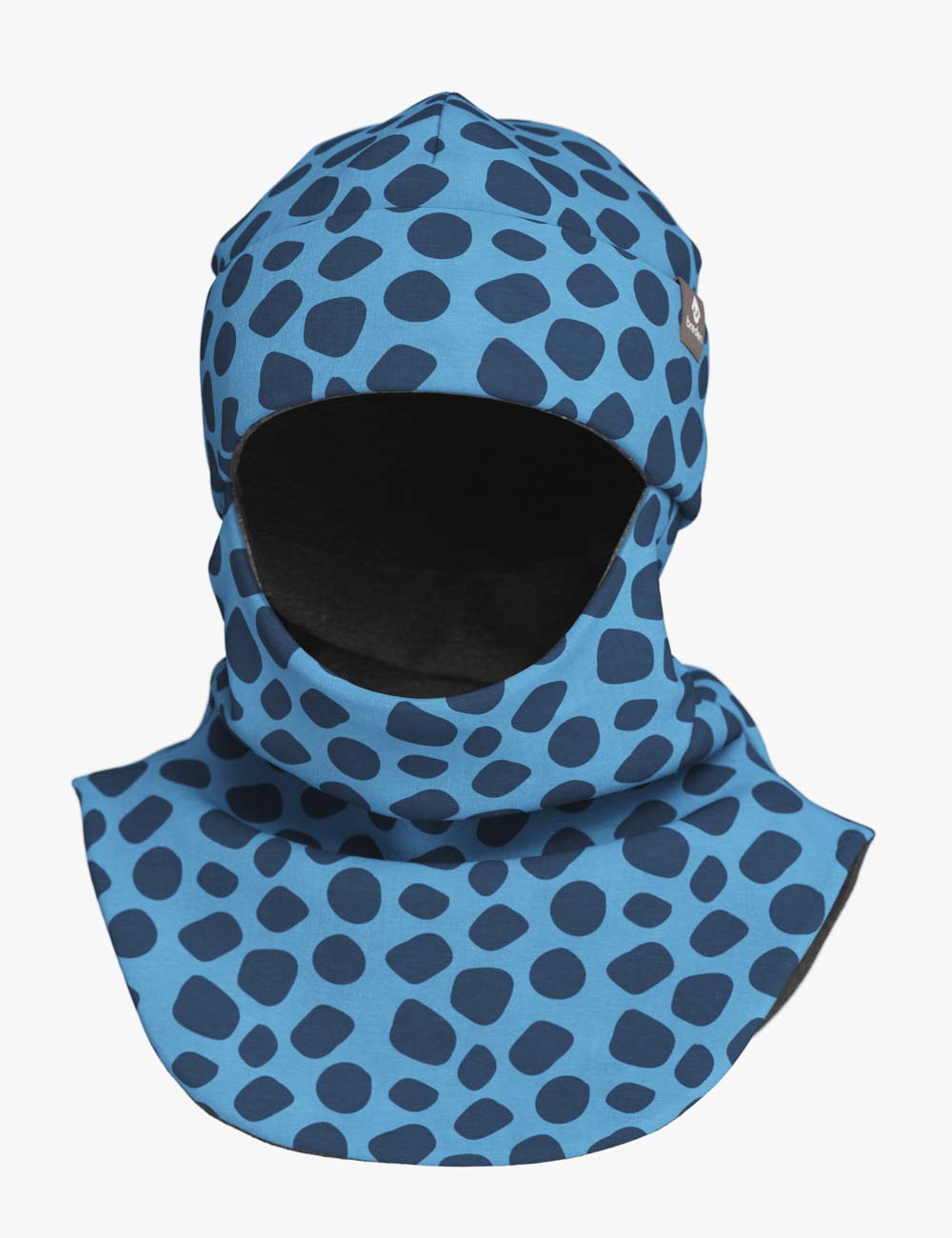 Merino Balaclava For Kids BREM - Spots & Blue
