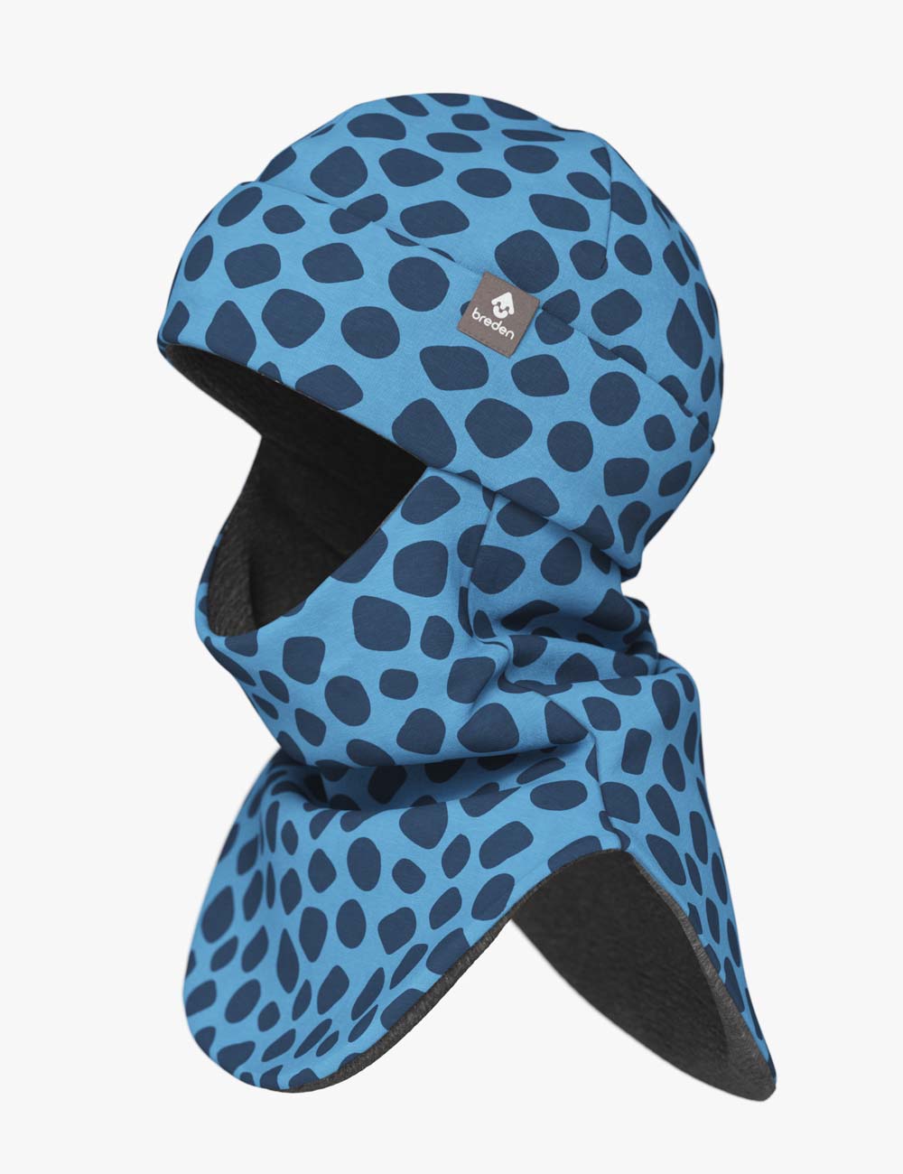 Merino Balaclava For Kids BREM - Spots & Blue