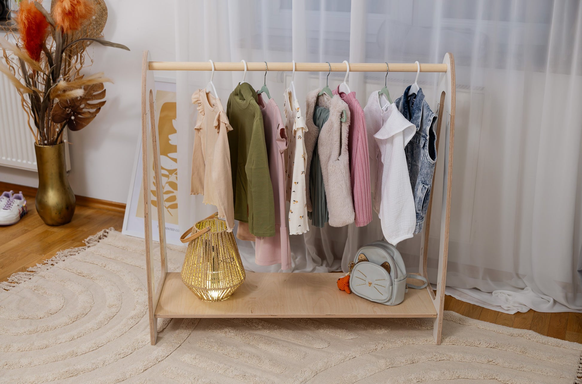 Arched Clothing Rack For Children - Large White
