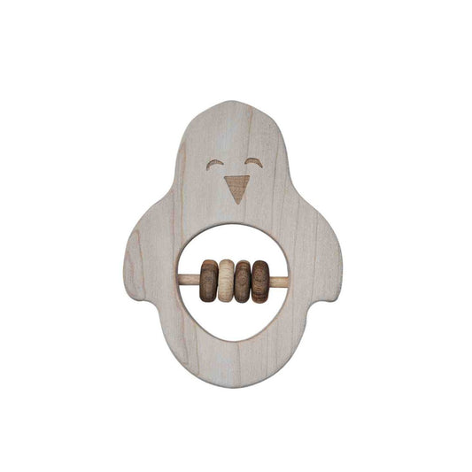 Wooden Rattle - Penguin